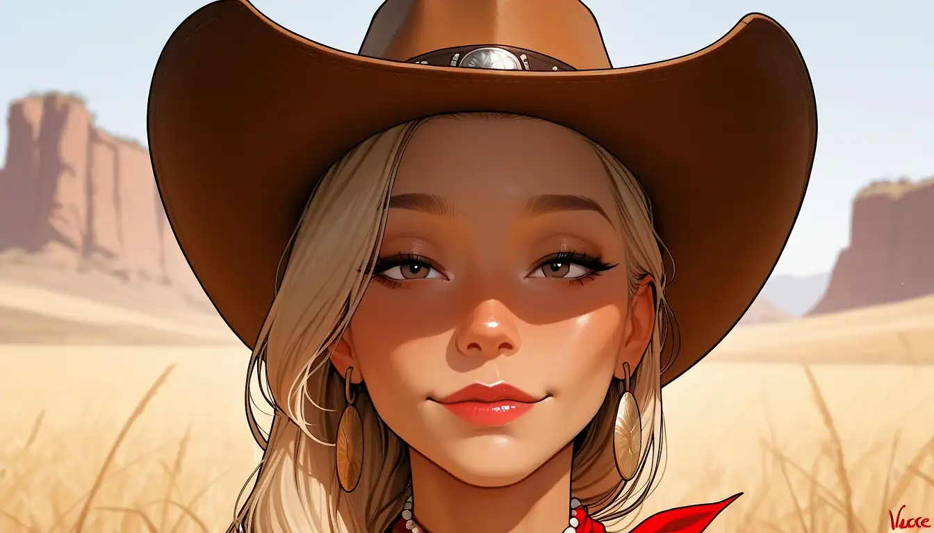 AI art "Her face, her cute face"