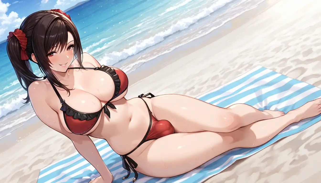 AI art 'Futa Tifa on holiday'