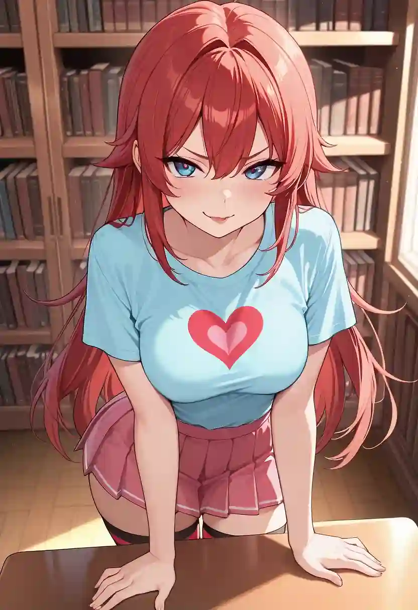 AI art 'Needs Correction' with user description 'She used to tease you all the time, but lately the teasing has been getting out of hand.  Something needs to be done about this...'