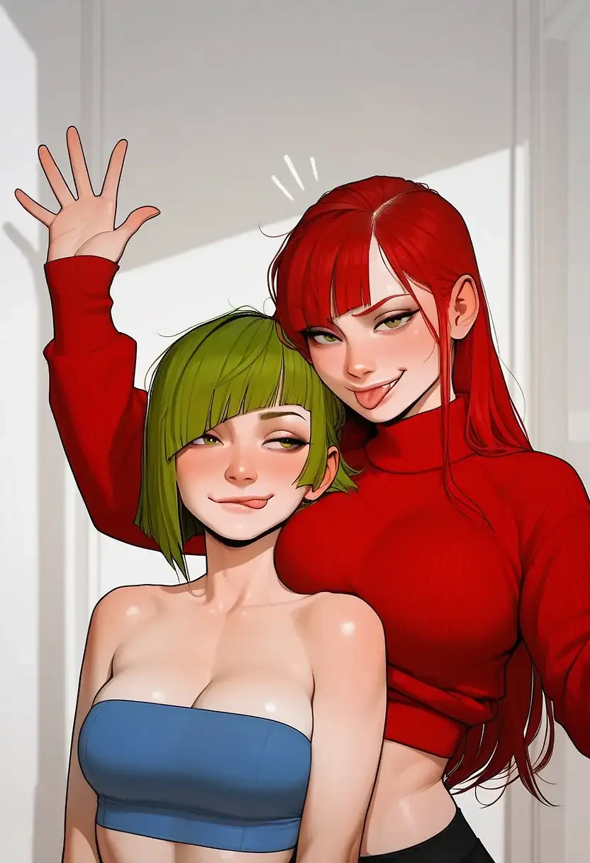 AI art "HAPPY COUPLE."