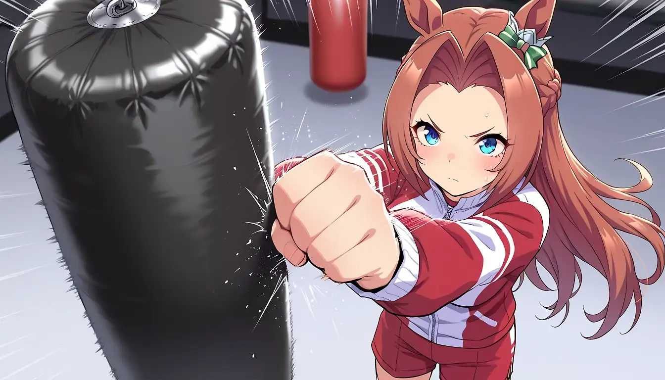 AI art "Lv2 power training"