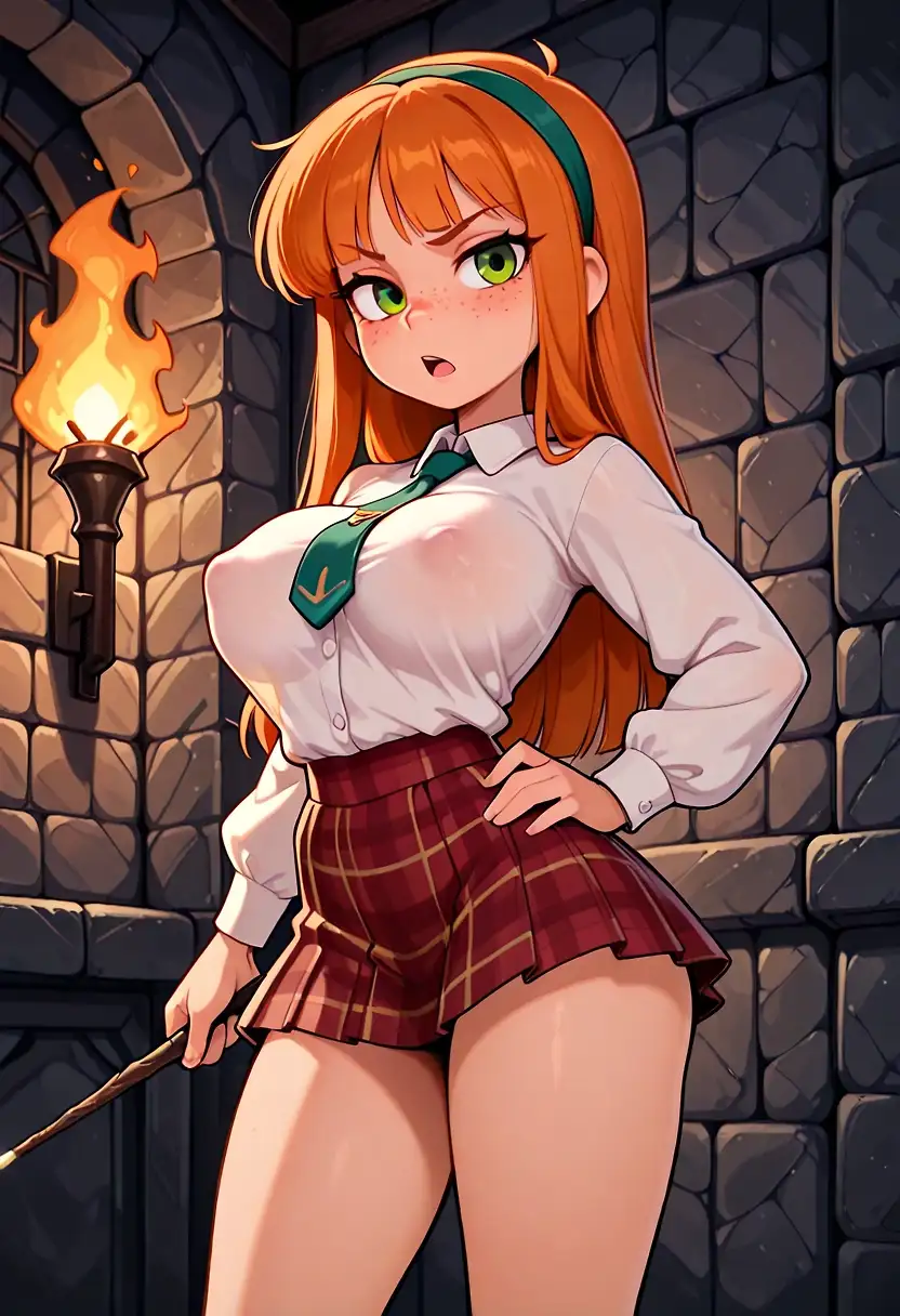 AI art 'Ginny learns about mental magic'