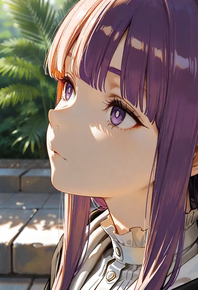 AI art 'Fern - lighting test' with user description 'Hi guys ❤️​

For the first time i post something non-sexual,
this is entirely for a lighting work, i'm trying to improve my skills with AI soooo here it is 🥰

Please let me know if you like it ❤️​'