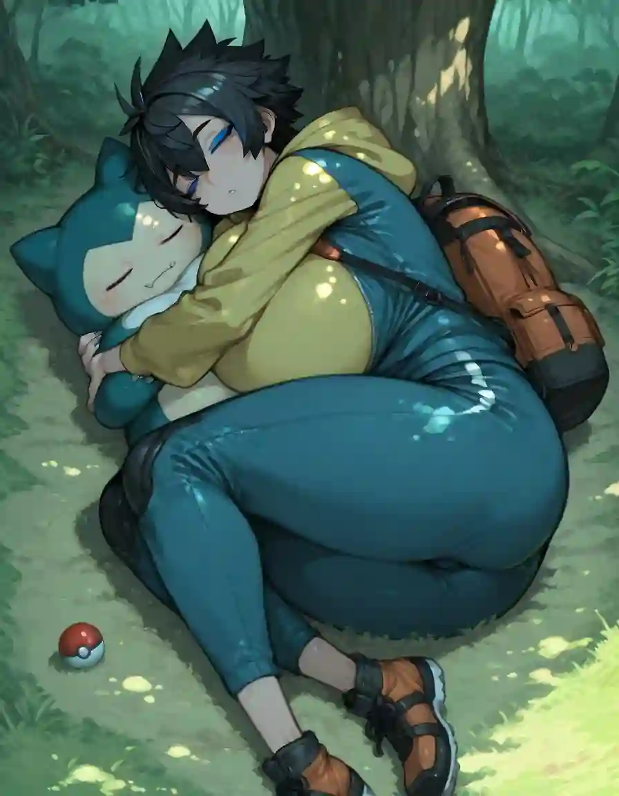 AI art 'Snorlax Lass (trainer)'