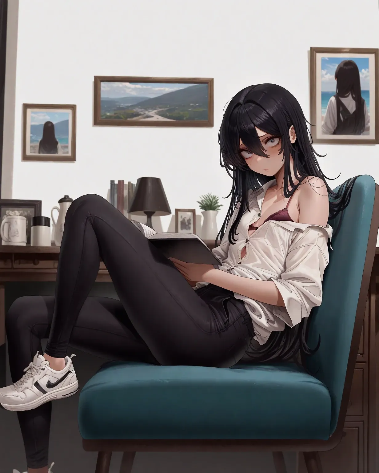 AI art "Um, Hi 🙄"