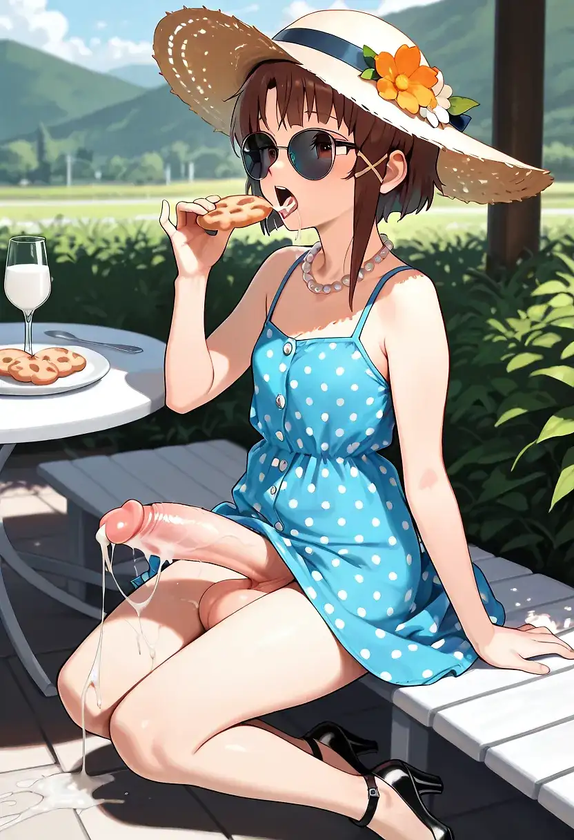 AI art "Milk and Cookies...and cum"