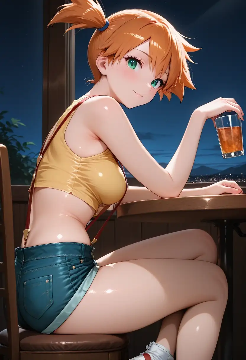 AI art "Misty. Ash's first woman."