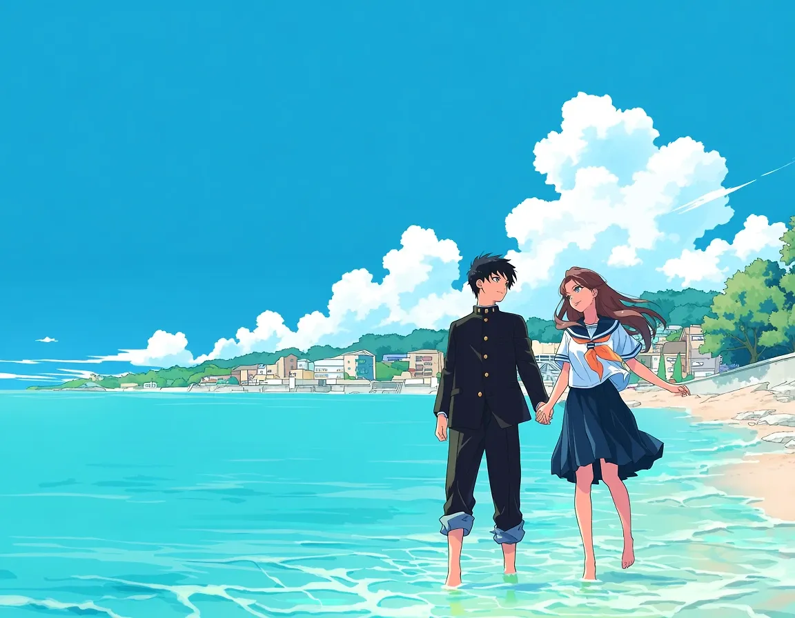 AI art "Going out for a date"
