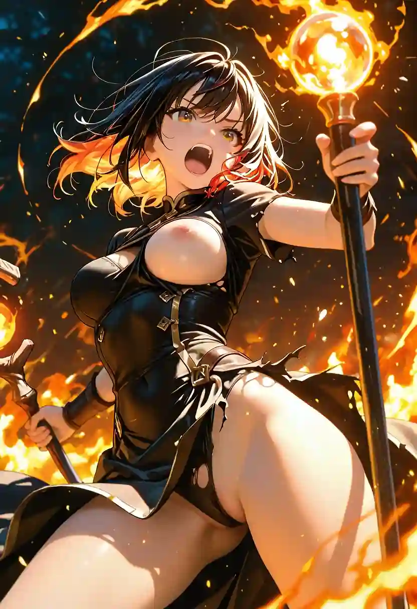 AI art "Shana : Dark Blaze"