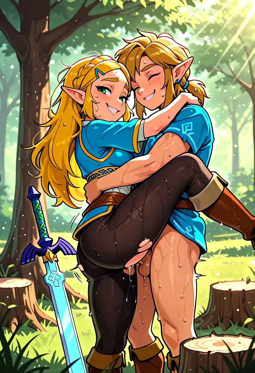 AI art 'Assorted Zelda Stuff' with user description 'Some of it is actually kind of romantic 🤷🏻'