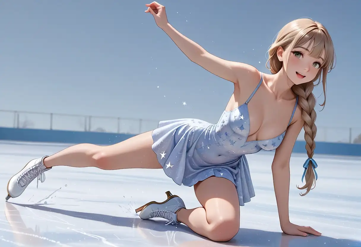 AI art "Ice skating"