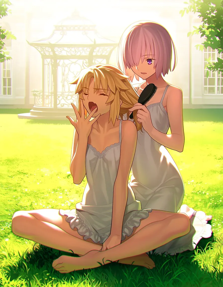AI art "Mordred x Mash"
