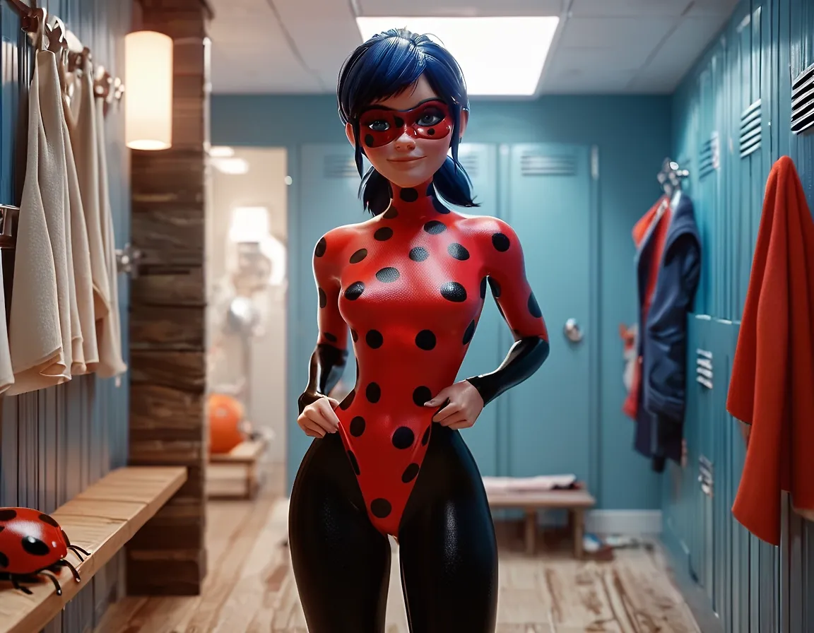 AI art "Miss ladybug"