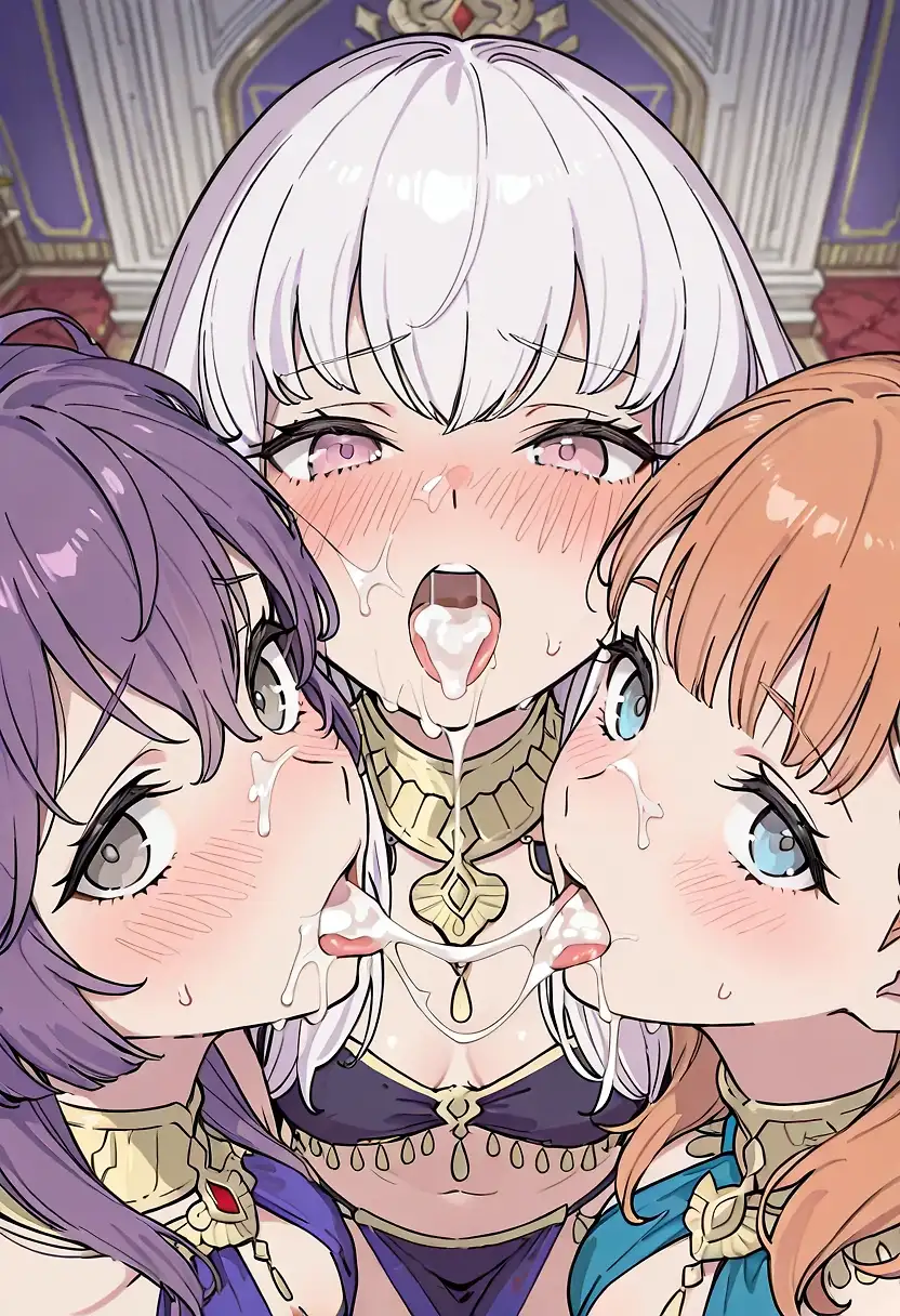 AI art "Lysithea Annette Bernadette FE3h"