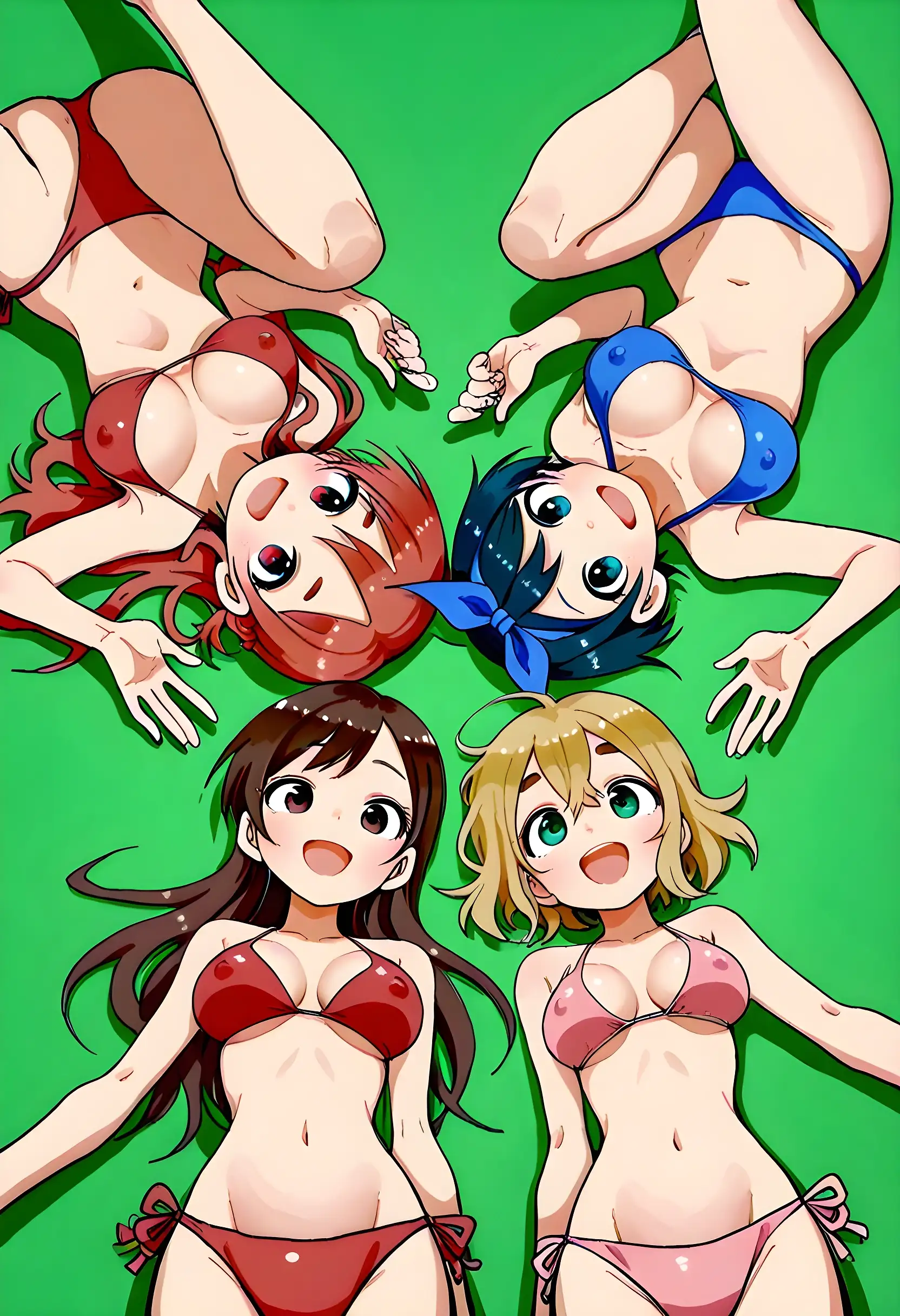 AI art "Rent-A-Girlfriend Cosplay Photoshoot (Part 2/2: Mizuhara & Mami)"