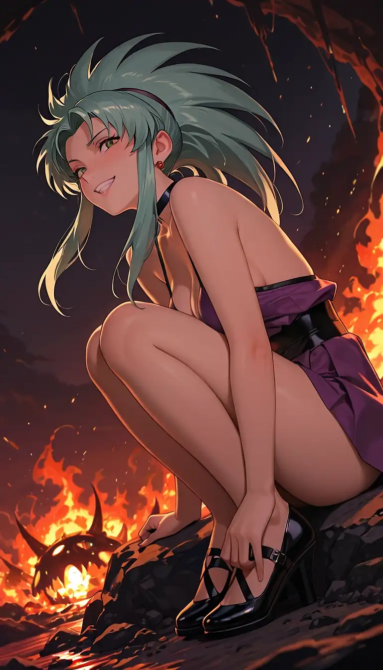 AI art "The demon pirate Ryouko"