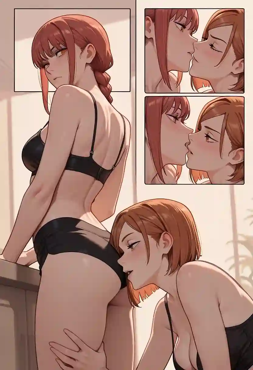 AI art "Makima x nobara"