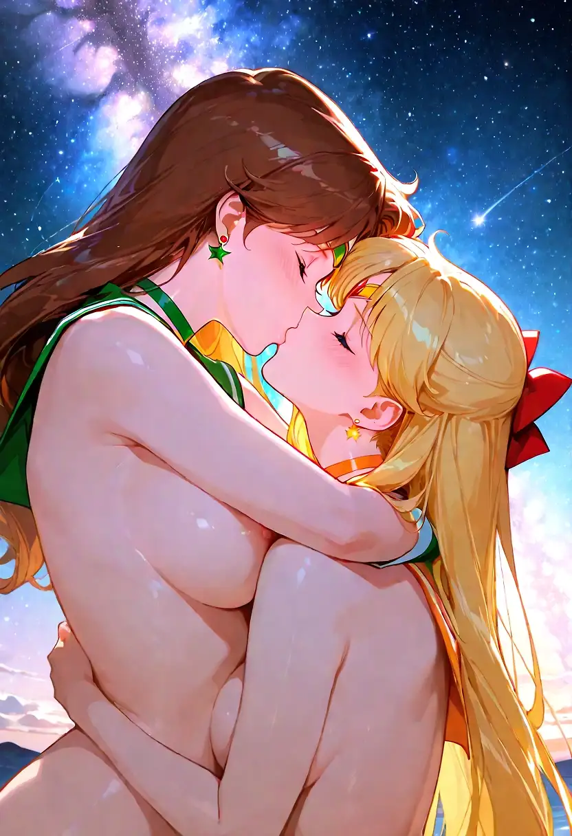 AI art "Cosmic Kiss"