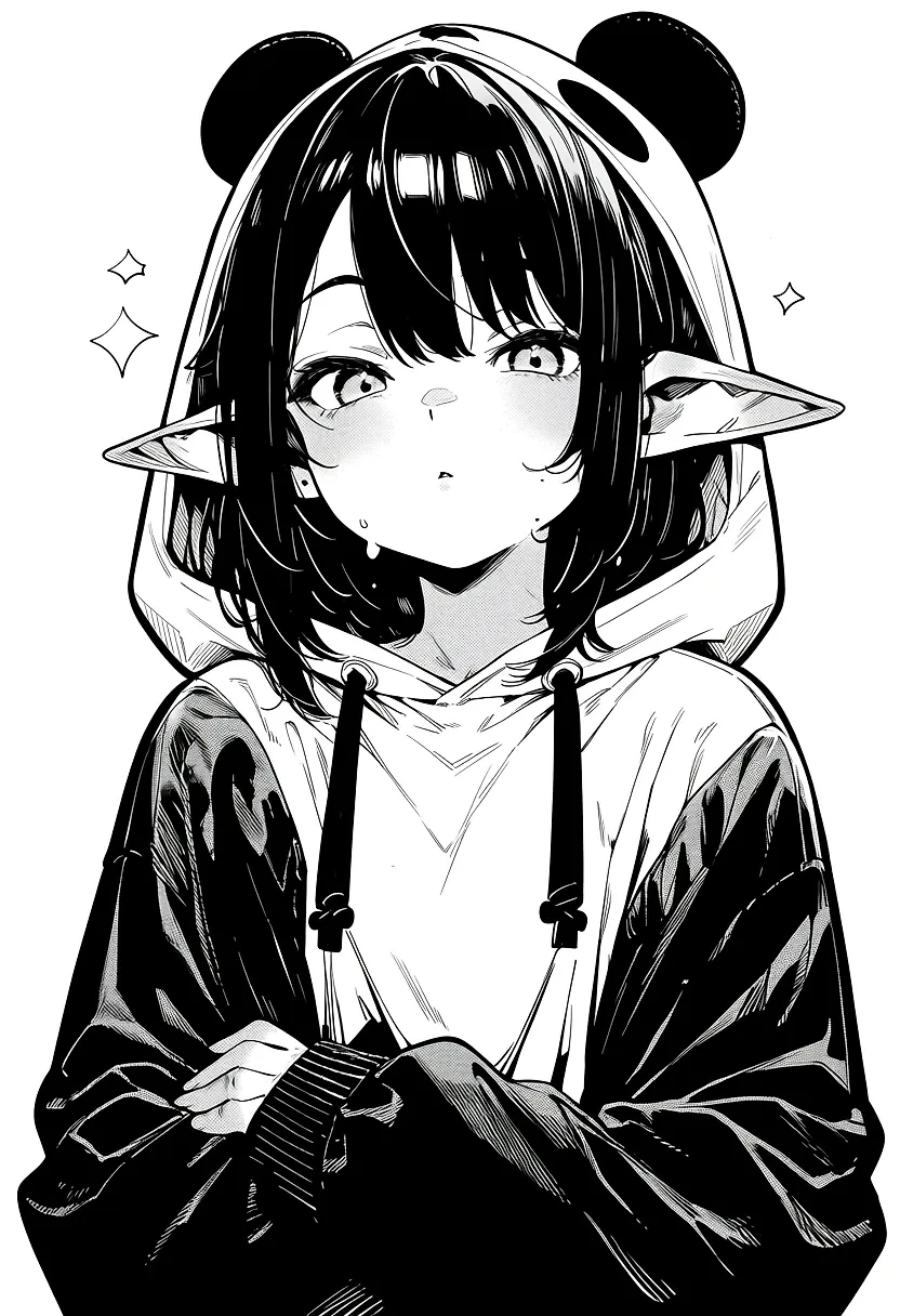 Inky panda