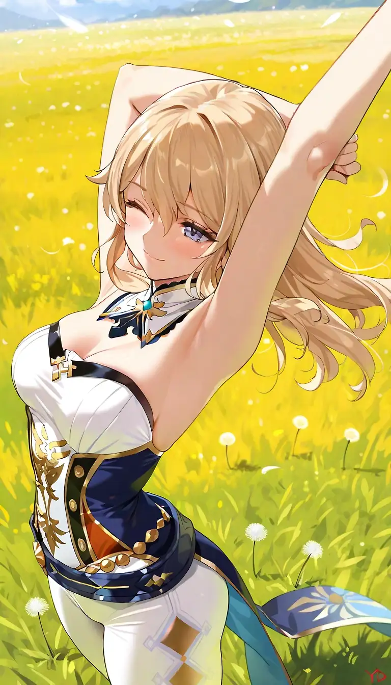 AI art "Jean finally gets to relax"