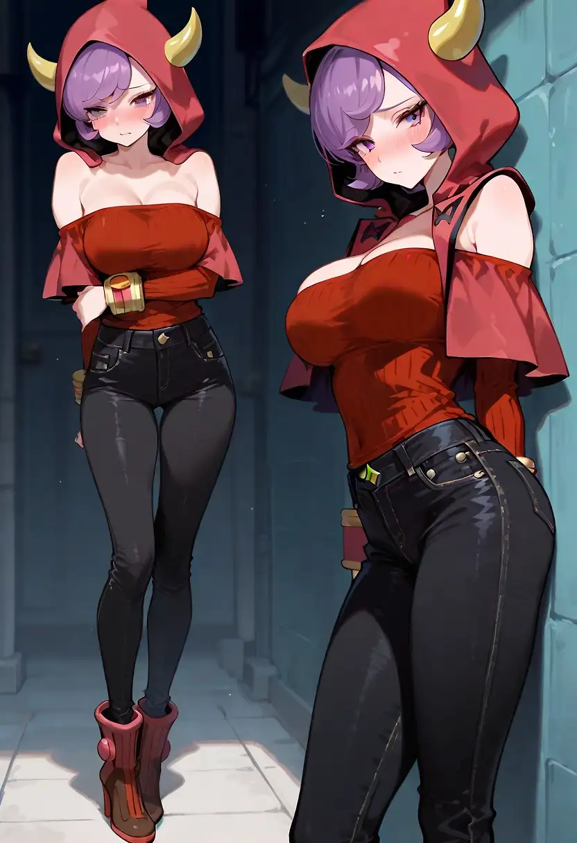 AI art "Causal Wear Courtney"