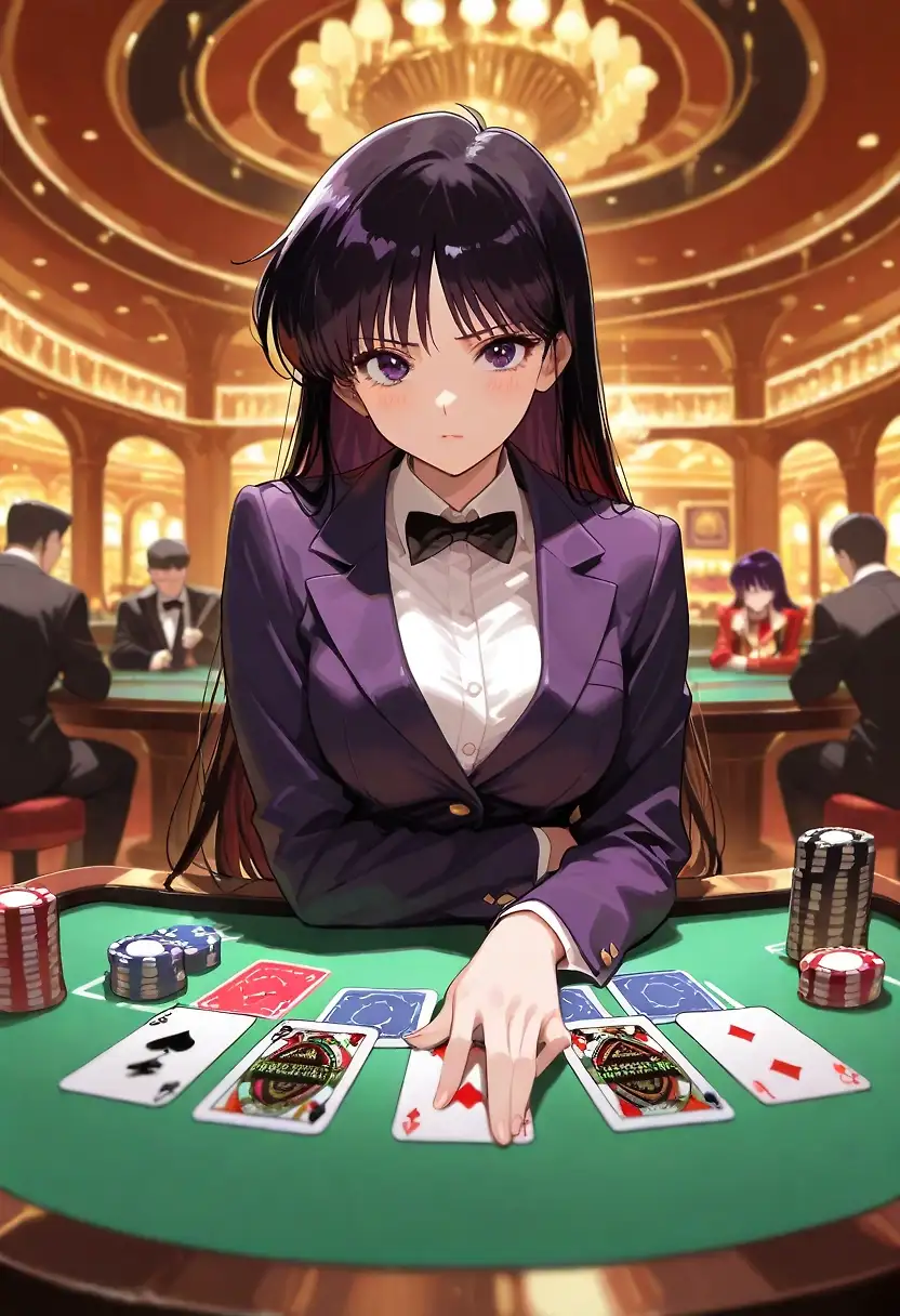 AI art "Rei the cardshark."