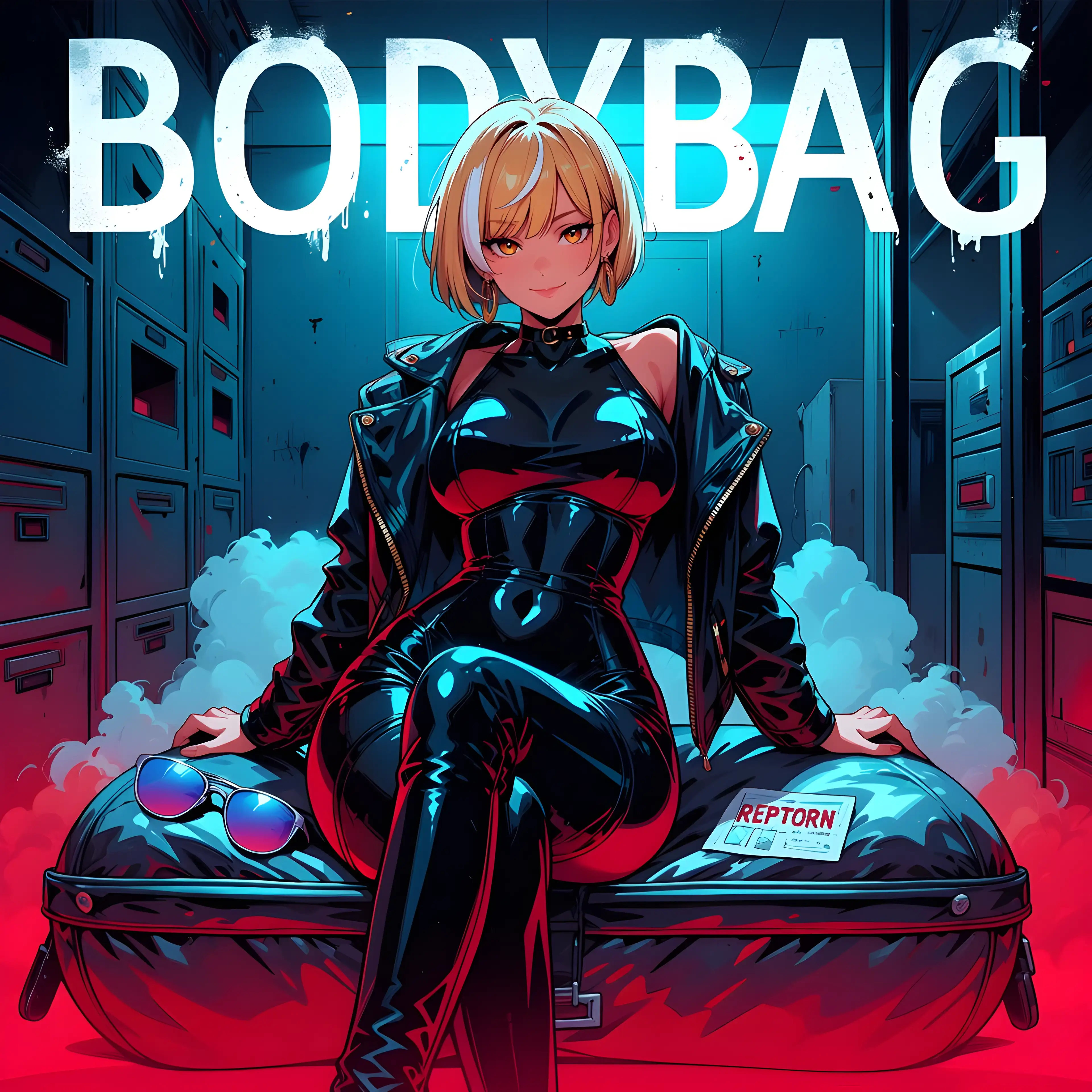 AI art 'Bodybag, Sofia’s Lyrics Challenge 🖤' with user description 'Bodybag, Sofia’s Lyrics Challenge 🖤

Sofia’s current favorite song had to become part of @heihund’s Lyrics Challenge.

I could have kept it simple.
A few hot images, a title, done.
And honestly, the first versions were already pretty damn nice. 😏

But Bodybag by Wind Walkers deserved more than that.

So instead of just making “boring” sexualized images, I tried to turn the lyrics into a small visual journey.
Pressure. Addiction. Distance. Regret.

This became darker, sexier and way more emotional than I planned.
And I love it for exactly that.

The cover feels like a real album moment.
The last image feels like the final nail in the story. 🤌🖤

I hope the passion behind this one comes through.

Lyrics:
[Verse 1]
Under pressure, but the good kind, yeah
The kind that make your lungs swell up
And feel light headed
I'm chasing what you got
And I know I'm not being myself
When I'm throwing some unconscious lines
Maybe if you recognized it

[Pre-Chorus]
Well you, hang up when I call
Leave me up all alone
Disconnect from my soul
Even if it makes you sad
I don't got what you need
Just be sure when you leave
That you leave me in a body bag, yeah

[Chorus]
Just leave me in a body bag (body bag)
Just leave me in a body bag

[Verse 2]
Yеah yeah
Fucked you over 'bout a hundrеd times
It's getting easier to lie on you
Knowing it ain't right
To feel high
On temporary dopamine thrills
I'm taking every dose of you
You're staying even knowing you should

[Pre-Chorus]
Hang up when I call
Leave me up all alone
Disconnect from my soul
Even if it makes you sad
I don't got what you need
Just be sure when you leave
That you leave me in a body bag

[Chorus]
Just leave me in a body bag
Just leave me in a body bag

[Bridge]
So I don't say that I miss you
Not chasing after you, not anymore
So, I'm lost without virtue
It's not that I want to start a war

Yeah
I'm sorry you, I'm sorry you keep feeling it
You fell in love, fell in love with a hypocrite

[Pre-Chorus]
I don't got what you need
Just be sure when you leave
That you leave me in a body bag, yeah
[Chorus]
Oh
Just leave me in a body bag
Just leave me in a body bag

[Outro]
So I don't say that I miss you
Not chasing after you, not anymore
So, I'm lost without virtue
It's not that I want to start a war

Yeah!
Hang up when I call
Leave me up all alone
Disconnect from my soul
Even if it makes you sad
I don't got what you need
Just be sure when you leave
Leave me in a body bag, yeah

Song:
https://www.youtube.com/watch?v=ZIlibroPE8s

@peterco @octavian @warmicestudios @smut317 @gildenstein @casca_kirei-onna @heihund @bad77 @a_casual_prompter @parda @terror2 @hollenwulf @zerogroupe21 @goobygubby @cro_bo @saltymajor778 @zesoul @azariel @varcolac @ririfake'