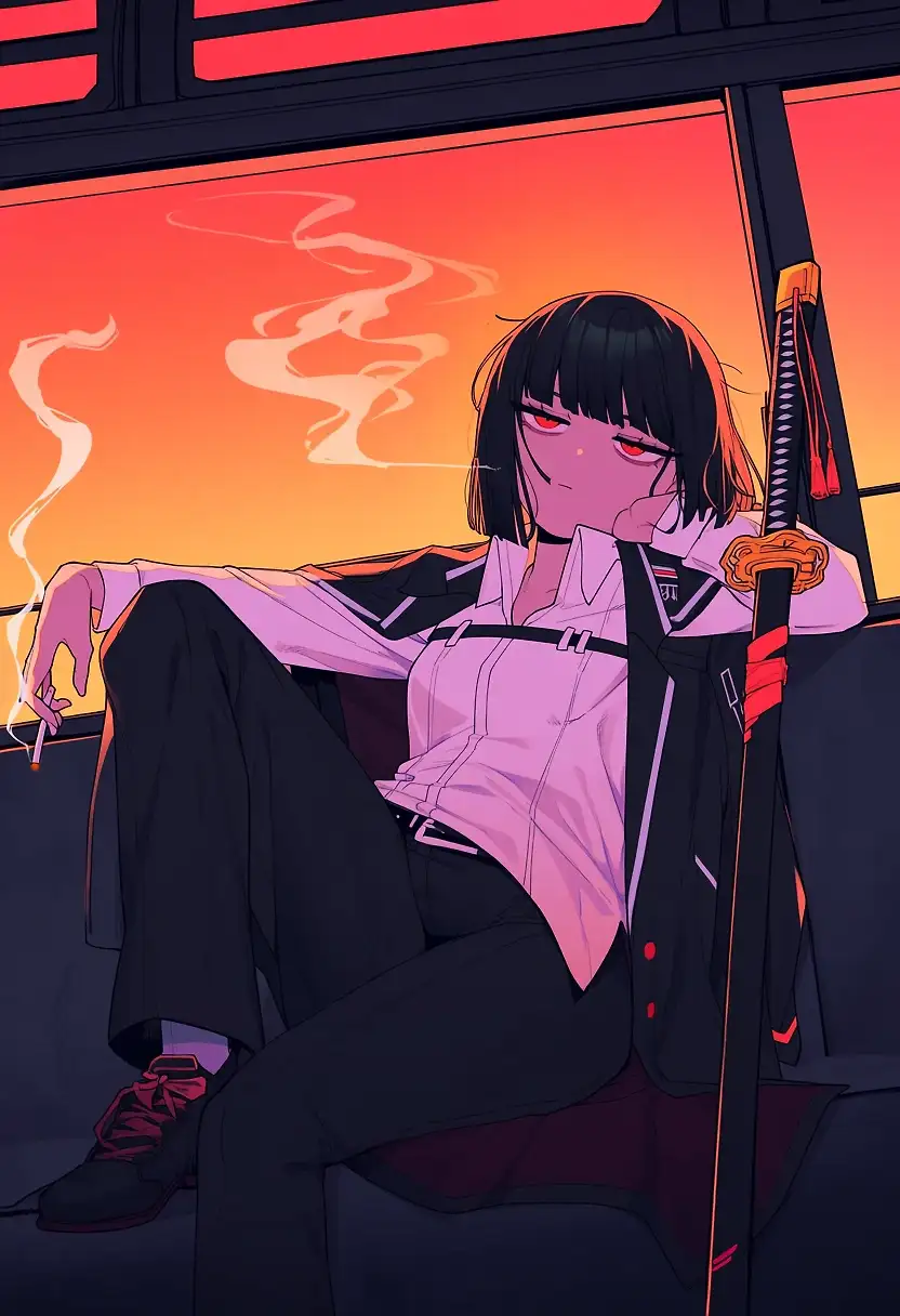 AI art "ryoshu tired"