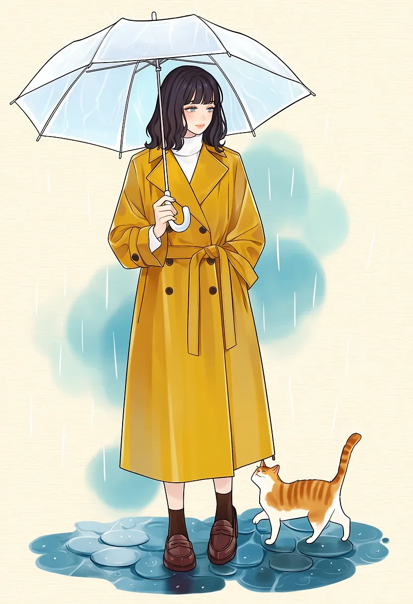 Woman with stray cat