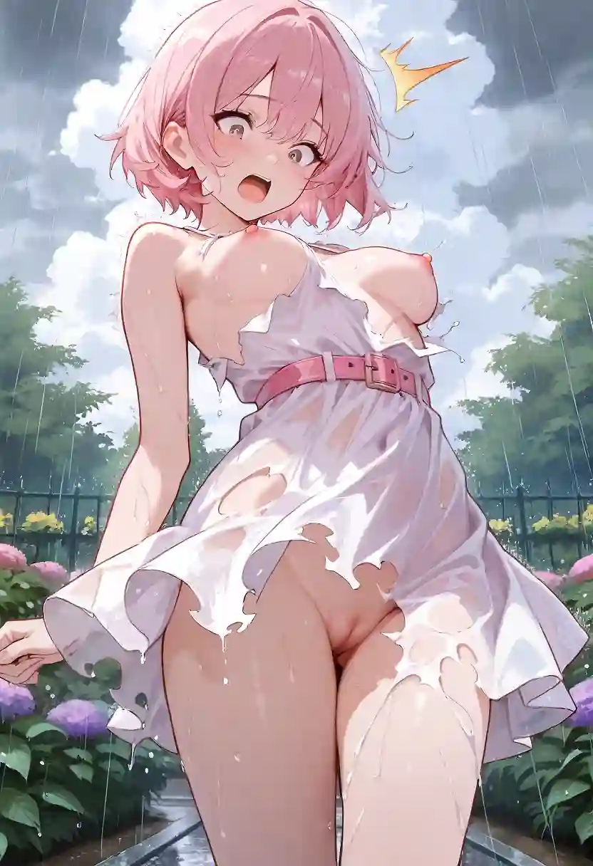 AI art "Dissolving dress"