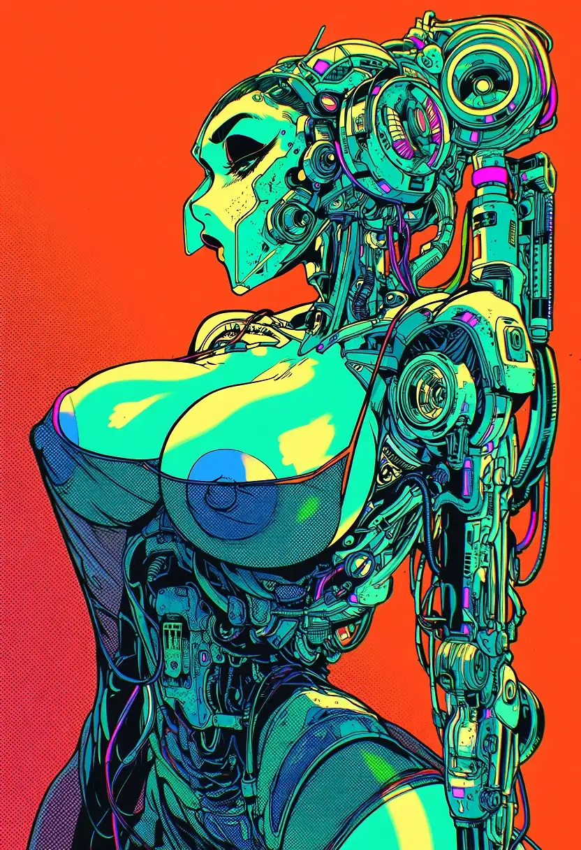 AI art 'Cybernetic Steampunk women pt. 1'