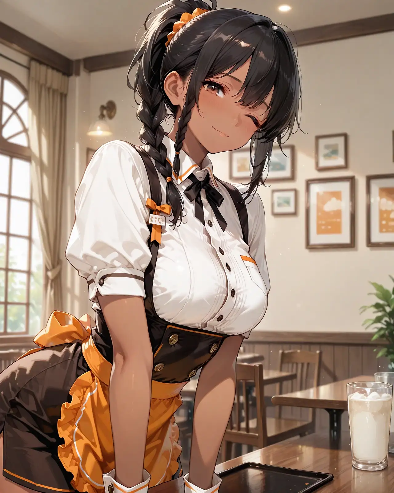 AI art 'waitress'