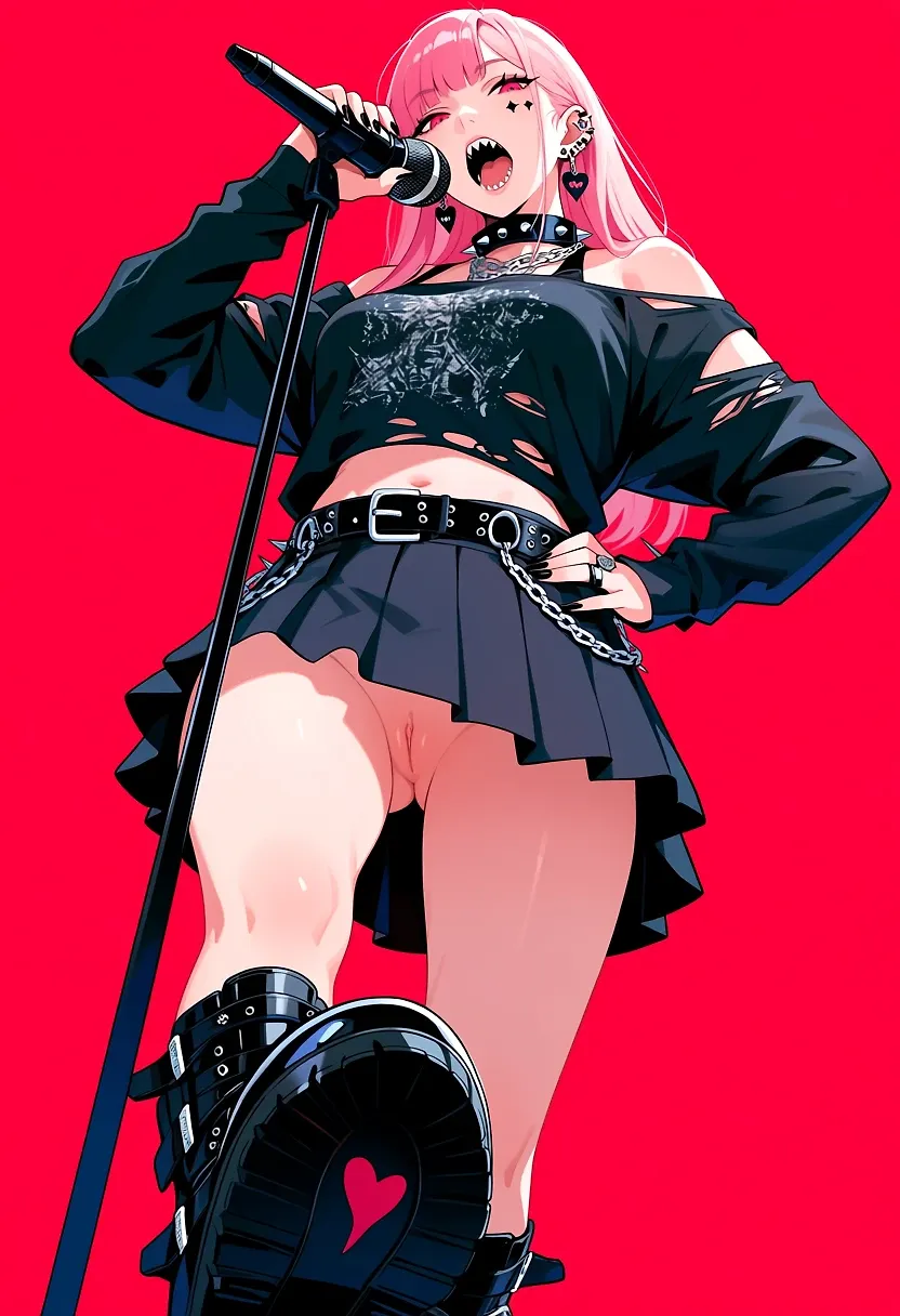 AI art "The band" with user description "PUNKS NOT DEAD!"