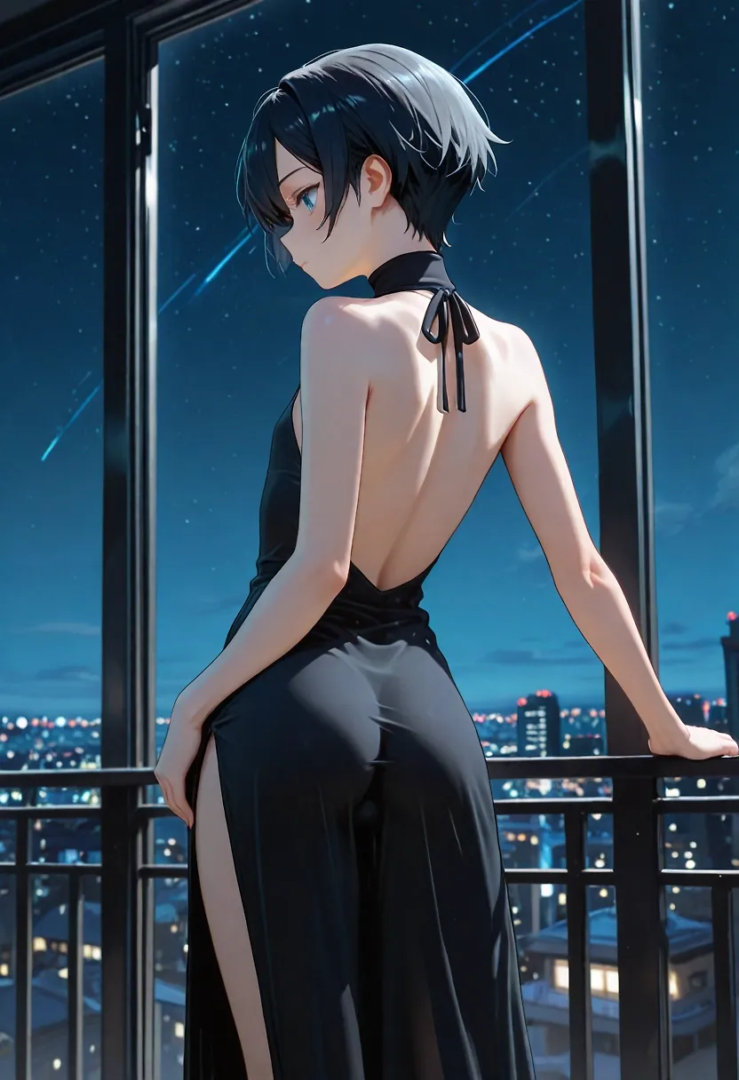 Night fun on the balcony