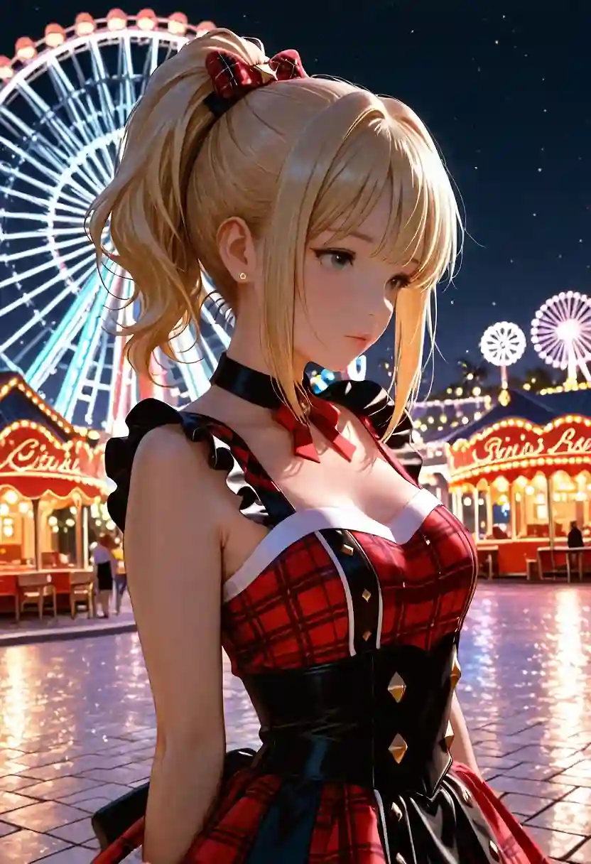 AI art 'Yuna having fun at the park'