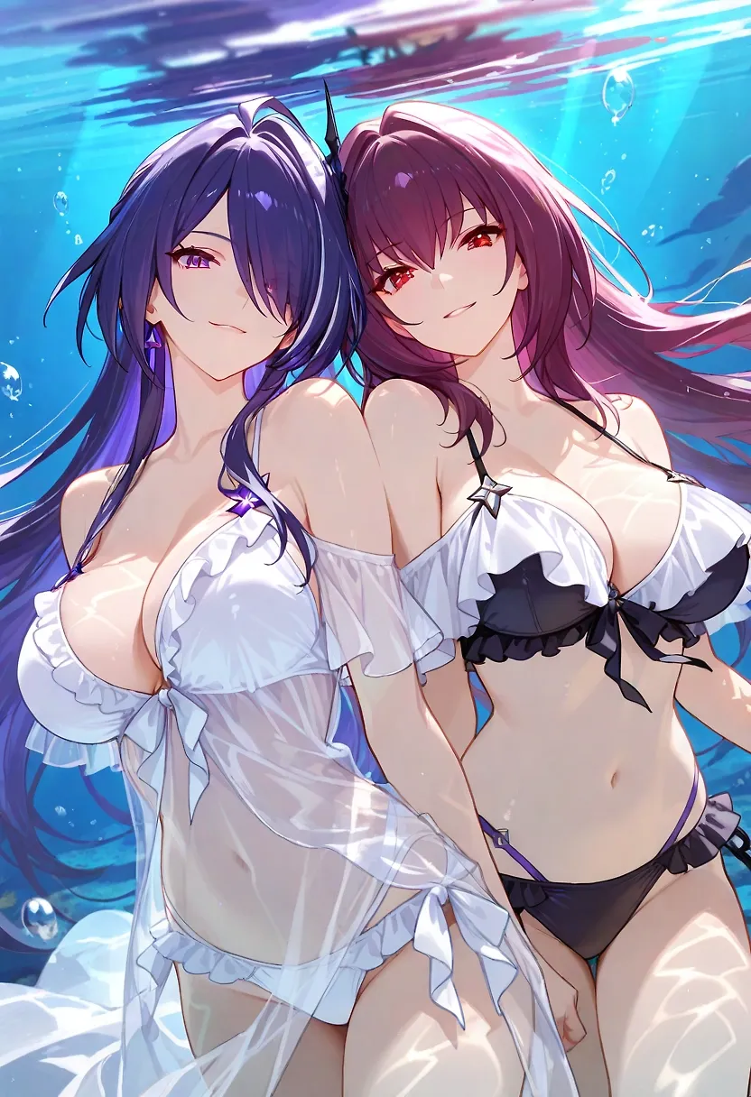 Scathach & Acheron underwater