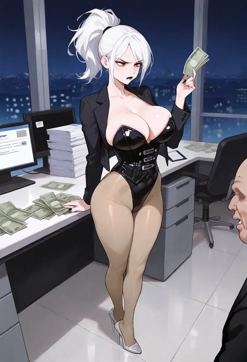 AI art "Work Overtime" with user description "Cash money for overtime work....
However, it's not an easy task to get pay.
For fuck sake, it's a trap!!!"