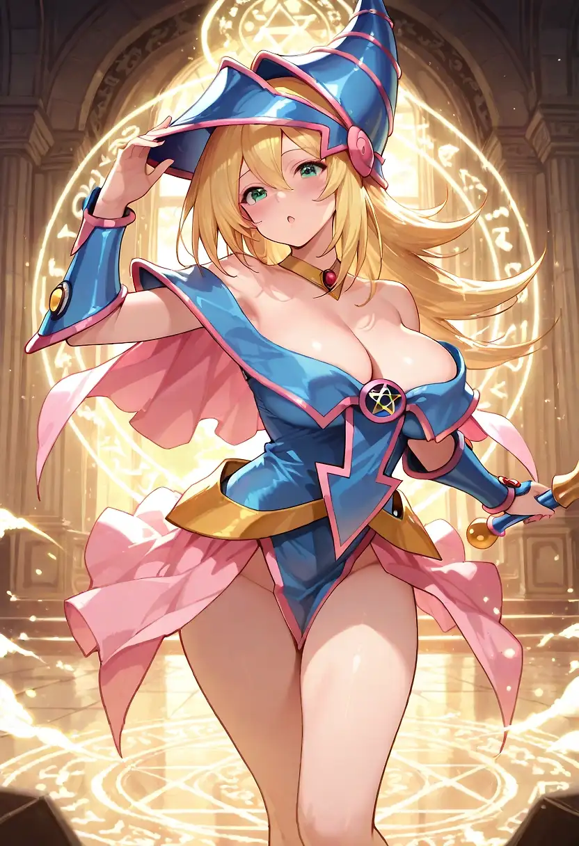 AI art 'Dark magician girl'