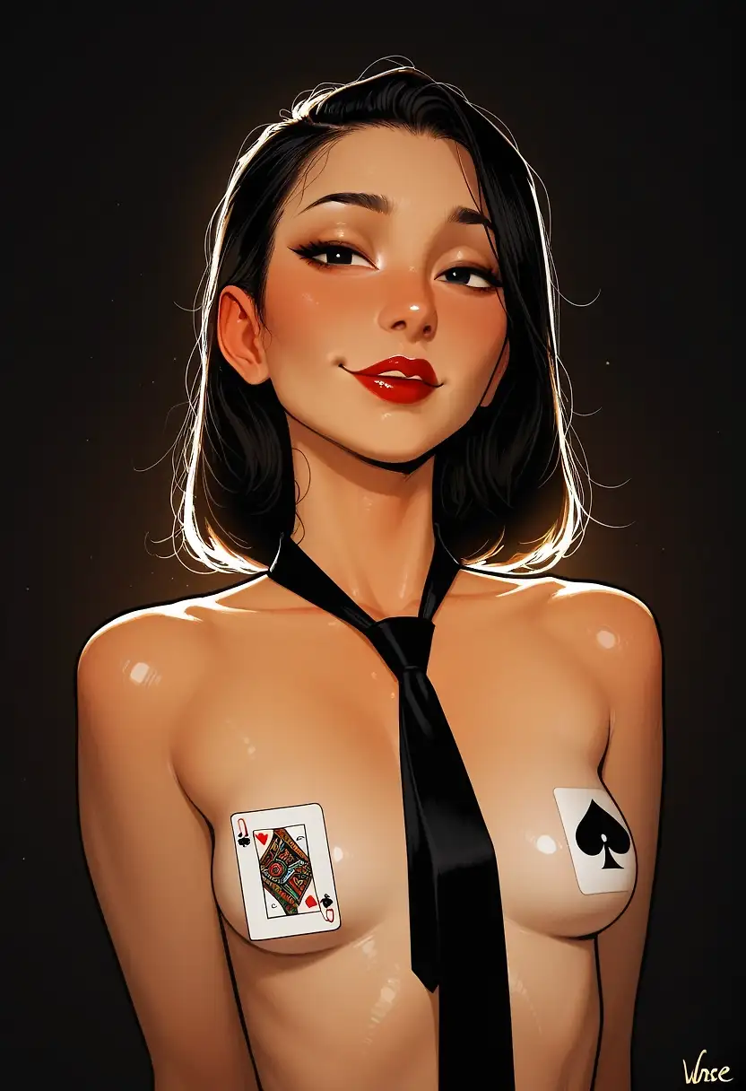 AI art "Strip poker part 1"