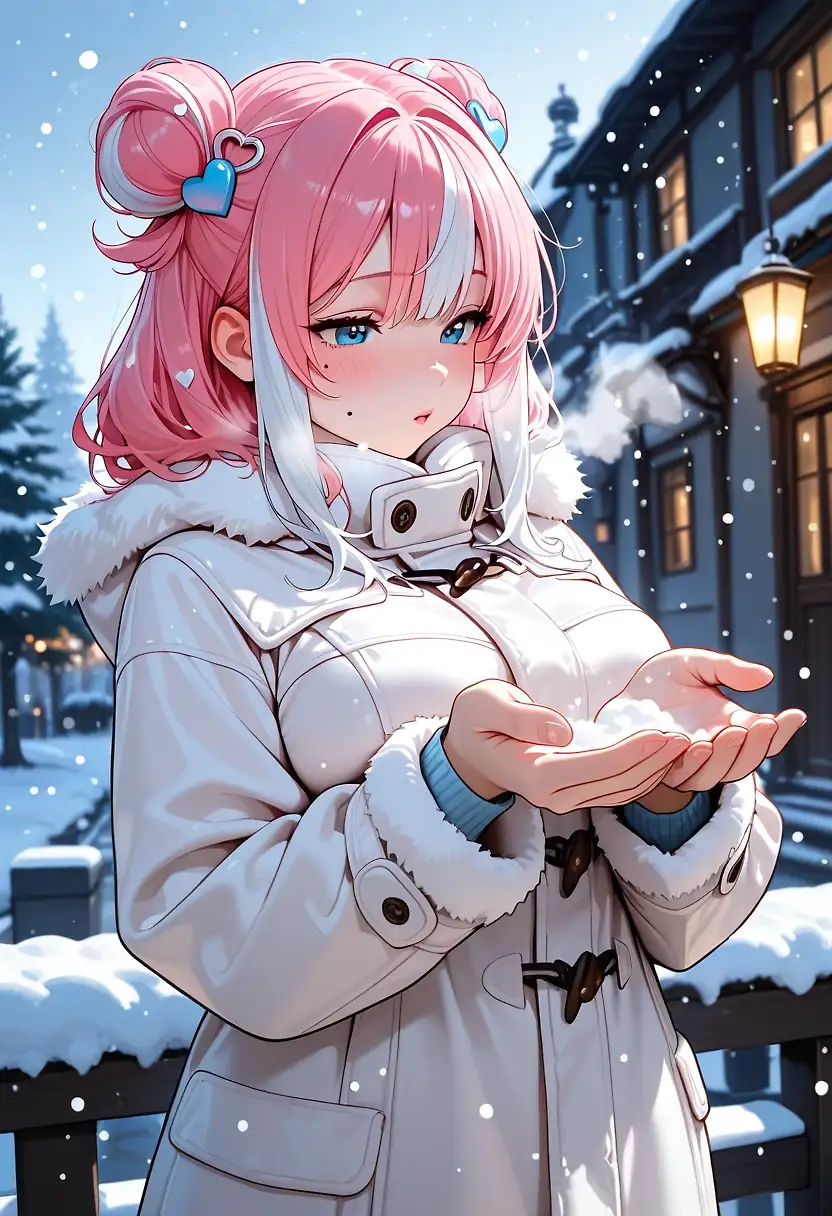 AI art 'Snowy Day Isla'