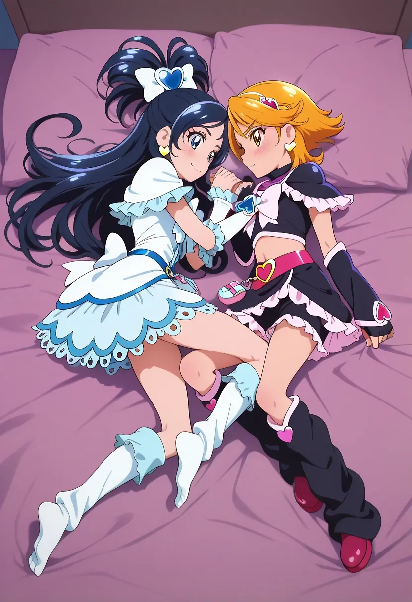 AI art "Coming soon: The original Precure are back" with user description "I'll try to stick to the original
If you're looking forward to it, please like this post 😉"