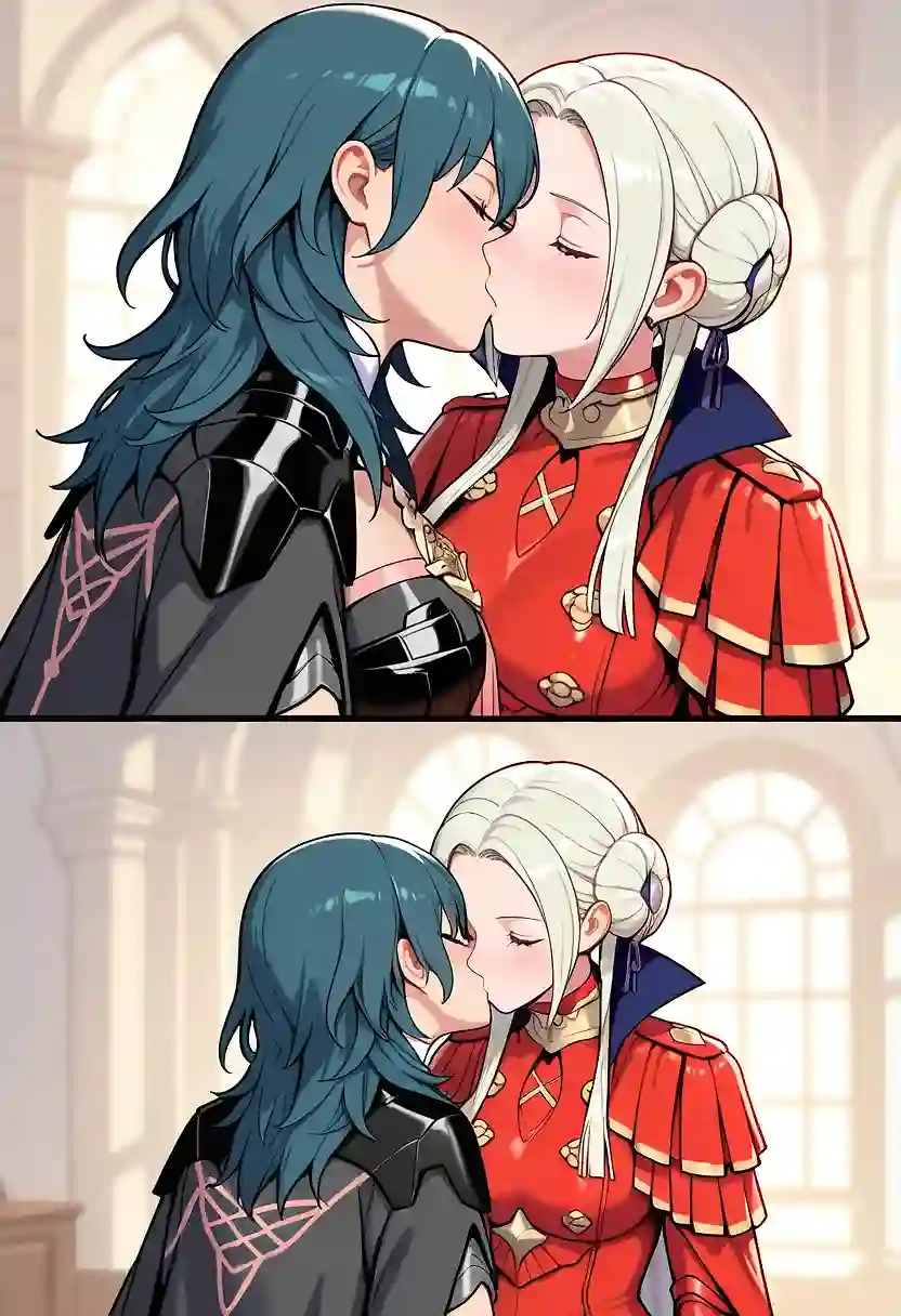 AI art "Fire emblem Byleth x Edel"