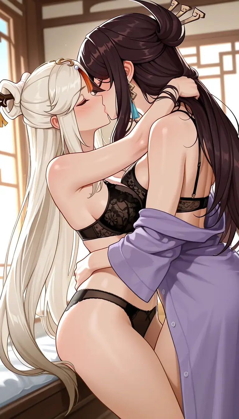AI art "Beidou and Ningguang"