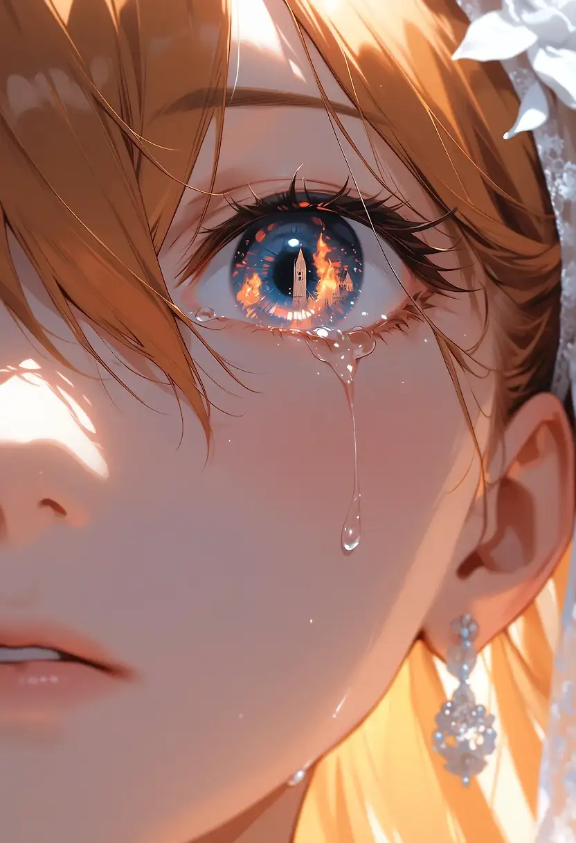 AI art 'Asukas Day, The end of Wedding' with user description 'The most beautiful day in a girl's life—the beginning of a life shared by two. But not today; on this very day, of all days, an angel appeared.'
