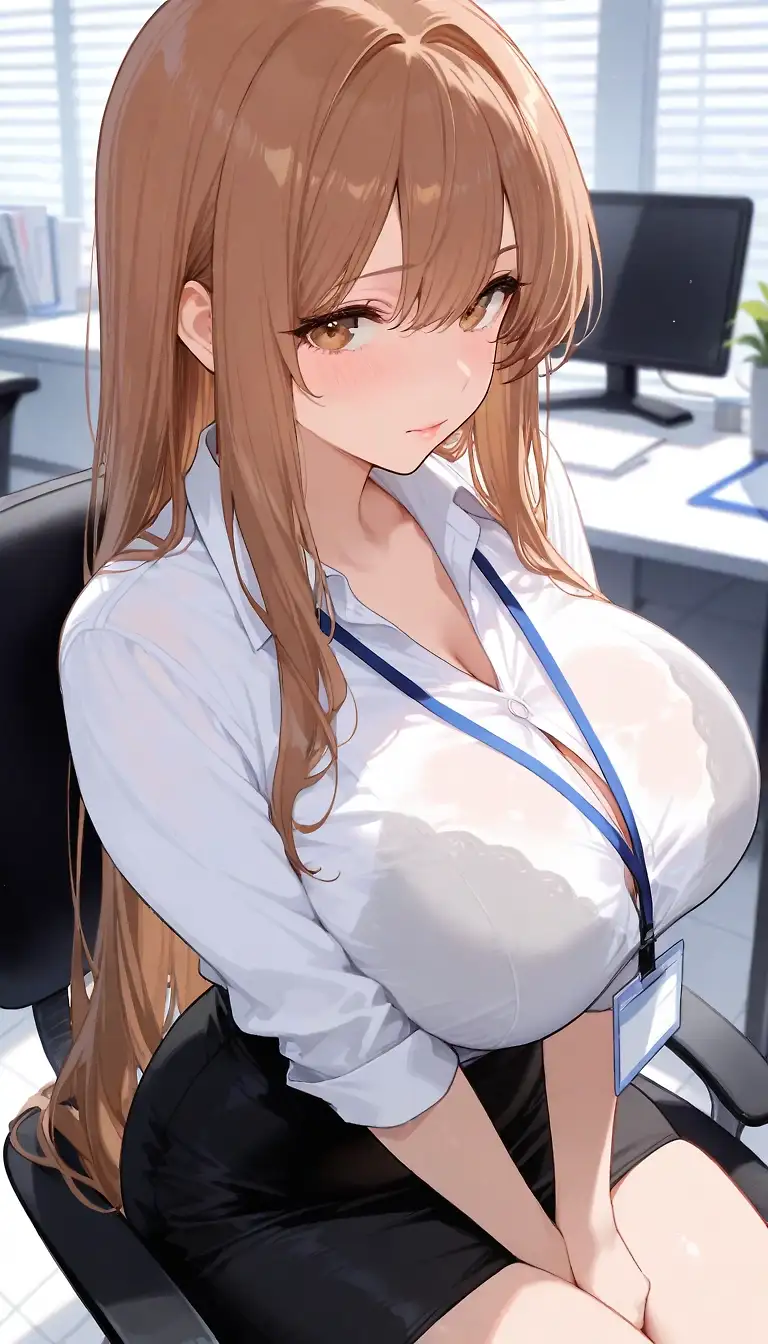 AI art 'office lady'
