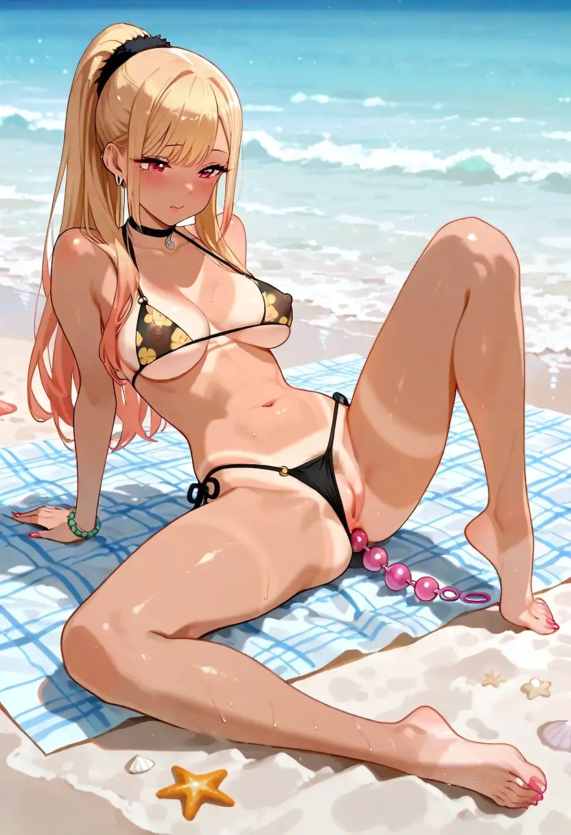 AI art 'Kitagawa anal beach day'