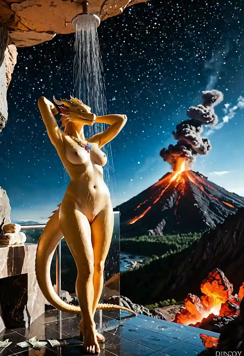 AI art "Epic shower"