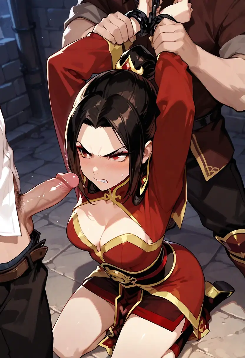AI art 'Azula: Dominated OR Dominating You Decide' with user description '@gildenstein @hollenwulf @octavian @peterco @warmicestudios @casca_kirei-onna @heihund @bad77 @a_casual_prompter @parda @terror2 @goobygubby @cro_bo @varcolac @smut317  @saltymajor778 @zesoul @reptorn @varcolac @azariel

Can you tell I have been re-watching both the live action and orginal avatar recently (cheeky bonus set at the end)'