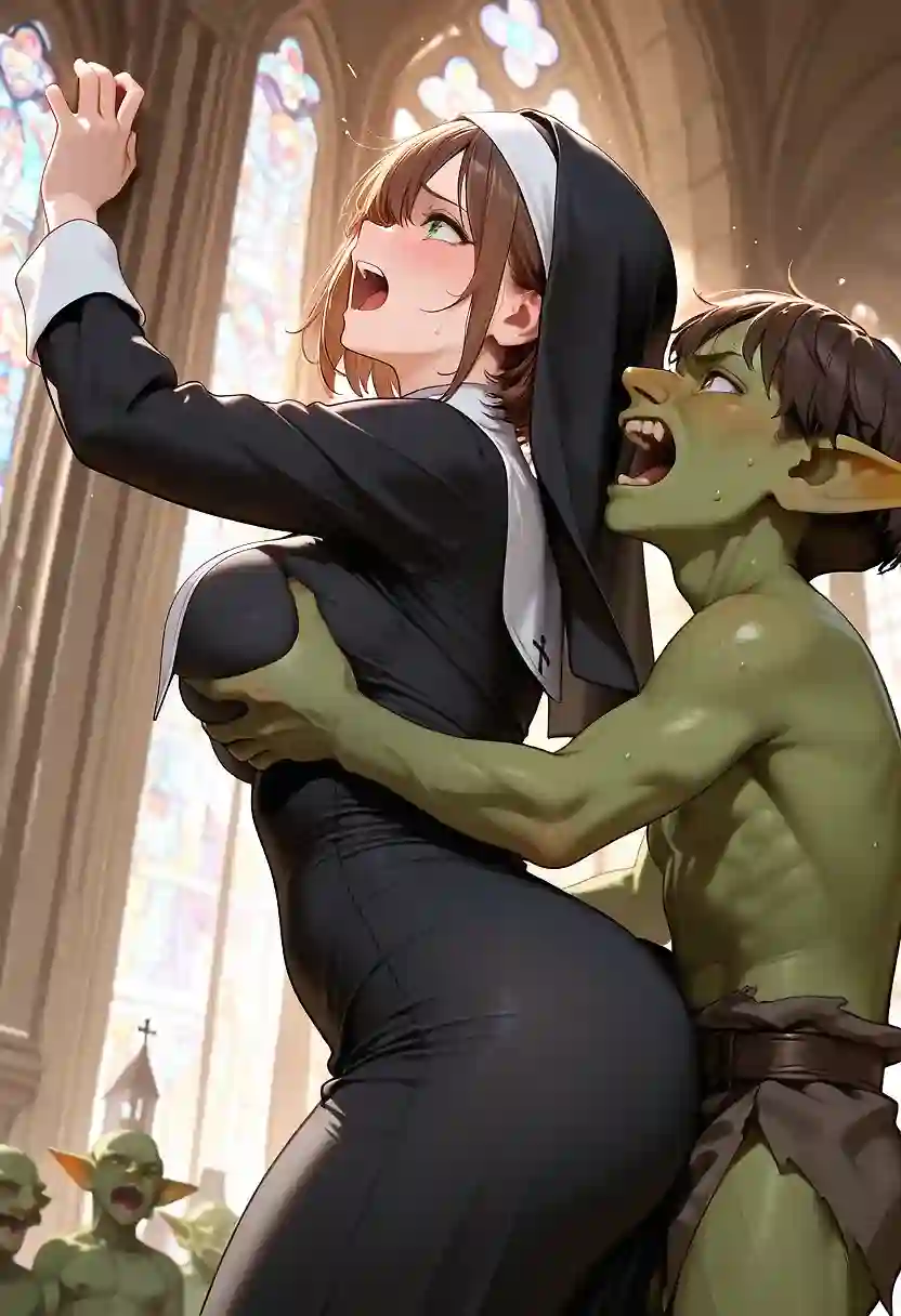 AI art "Holy Goblin Gangbang"
