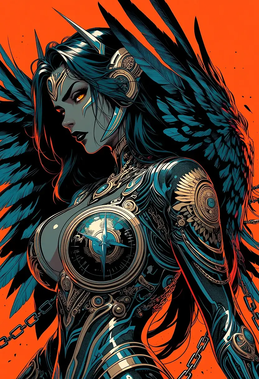 AI art 'Warrior Angel'